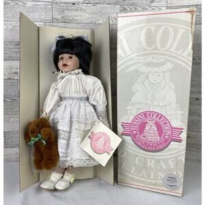 Vintage 1993 Tussini Collection BRENDA 31148/D Porcelain Doll NIB